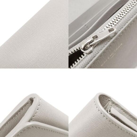 BALENCIAGA Gray Leather Wallet - Picture 9 of 11